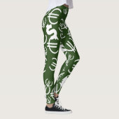 Cool geld euro dollars patroon leggings (Rechts)