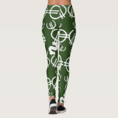 Cool geld euro dollars patroon leggings (Achterkant)