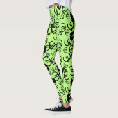 Cool geld euro dollars patroon leggings (Links)