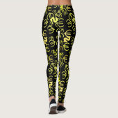 Cool geld euro dollars patroon leggings (Achterkant)