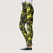 Cool geld euro dollars patroon leggings (Links)