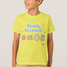 Cool gele jongens T-shirt voor terug naar school