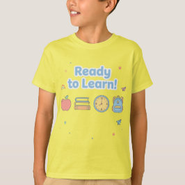 Cool gele jongens T-shirt voor terug naar school