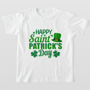 Cool gelukkig St. Patrick's Day woordkunst uniseks T-shirt