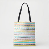 Cool Geometric Aztec Geïnspireerd patroon Tote Bag (Voorkant)