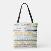 Cool Geometric Aztec Geïnspireerd patroon Tote Bag (Achterkant)