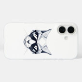 Cool Geometric Cat iPhone Case - Nauwelijks aanwez (Achterkant (horizontaal))