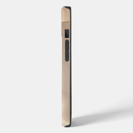 Cool Geometric Gold Cream Marmer Case-Mate iPhone Case (Achterkant / Links)