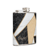 Cool Geometric Marble Texture Heupfles (Rechts)