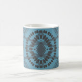 Cool Geometric Pattern Blue Grey Batik Stropdas-Dy Koffiemok (Center)