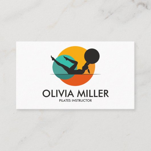 Cool Geometric Pilates Instructeur Visitekaartje (Voorkant)
