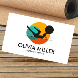 Cool Geometric Pilates Instructeur Visitekaartje