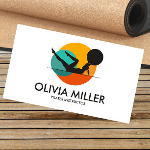 Cool Geometric Pilates Instructeur Visitekaartje