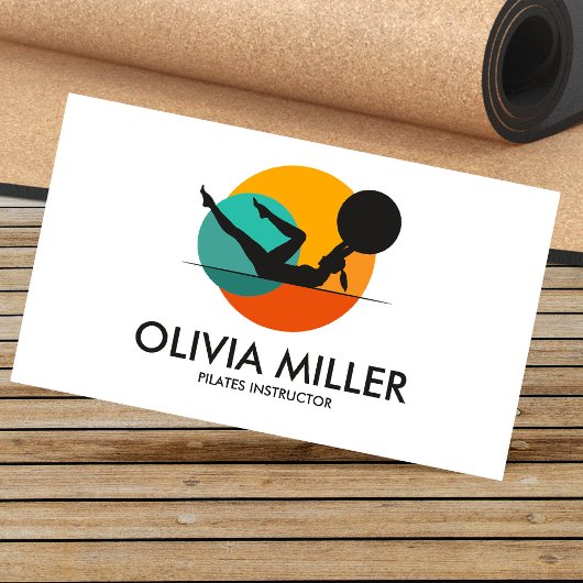 Cool Geometric Pilates Instructeur Visitekaartje