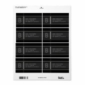 Cool Geometric Stylized Return Address Etiket (Full Sheet)