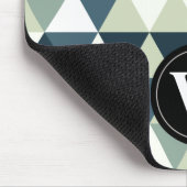 Cool Geometric Triangles, Custom Monogram DCSA38 Muismat (Hoek)