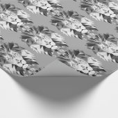 Cool geometrisch leeuwenkop cadeaupapier (Hoek)