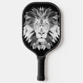 Cool geometrisch leeuwenkop pickleball paddle (Achterkant)