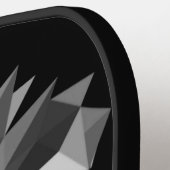 Cool geometrisch leeuwenkop pickleball paddle (Links Detail)