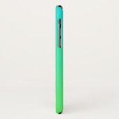 Cool geometrisch monogram | Blauwe & Limegroene Om Case-Mate iPhone Case (Achterkant/links)