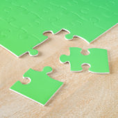 Cool geometrisch monogram | Blauwe & Limegroene Om Legpuzzel (Zijkant)