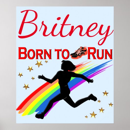 COOL GEPERSONALISEERD GEBOREN OM TRACK POSTER TE L (Voorkant)