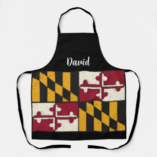 Cool gepersonaliseerd Maryland Flag Chef Schort