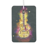 Cool gepersonaliseerde gitaar kunst | Heldergeel r Luchtverfrisser (Voorkant)