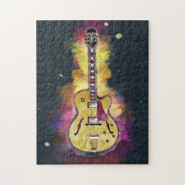 Cool gepersonaliseerde gitaar kunst legpuzzel