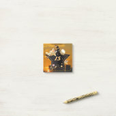 Cool Gepersonaliseerde Gouden Zwarte Sterren Post- Post-it® Notes (Op bureau)