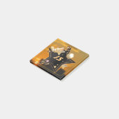 Cool Gepersonaliseerde Gouden Zwarte Sterren Post- Post-it® Notes (Schuin)