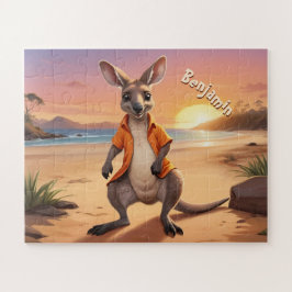 Cool gepersonaliseerde kangoeroe legpuzzel