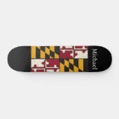 Cool Gepersonaliseerde Maryland State Vlag Persoonlijk Skateboard (Horizontaal)