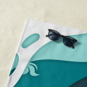 COOL! 🏖️Gepersonaliseerde Shark Beach Handdoek – (In situ)