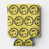 Cool Geproduceerd Gelukkig glimlachend gele gezich Blikjeskoeler (Achterkant)