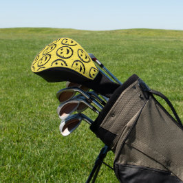 Cool Geproduceerd Gelukkig glimlachend gele gezich Golfheadcover