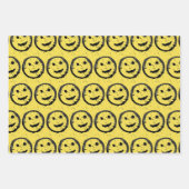 Cool Geproduceerd Gelukkig glimlachend gele gezich Inpakpapier Vel (Voorkant 2)