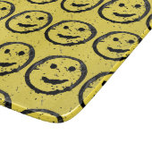 Cool Geproduceerd Gelukkig glimlachend gele gezich Snijplank (Hoek)