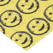 Cool Geproduceerd Gelukkig glimlachend gele gezich Tafelkleed (Gekanteld)