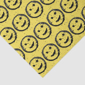 Cool Geproduceerd Gelukkig glimlachend gele gezich Tissuepapier (Detail)