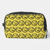 Cool Geproduceerd Gelukkig glimlachend gele gezich Toilettasje (Voorkant)
