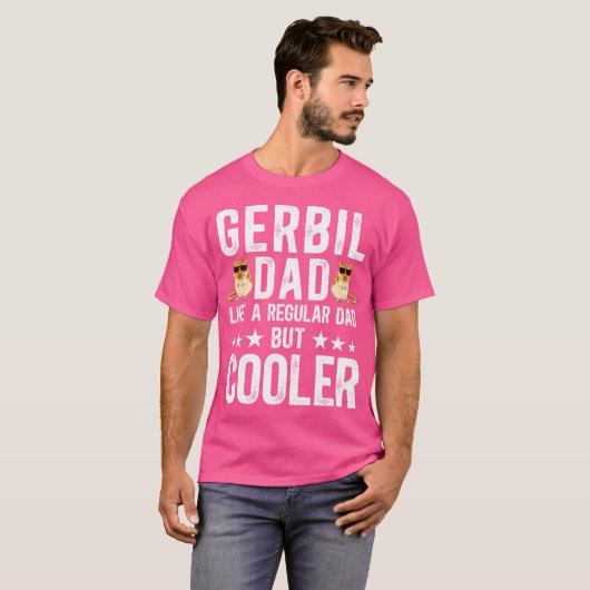 Cool Gerbil Dad Gerbil Lover Gerbils T-shirt (Voorkant volledig)