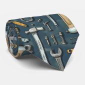Cool gereedschap patroon betegeld stropdas (Opgerold)