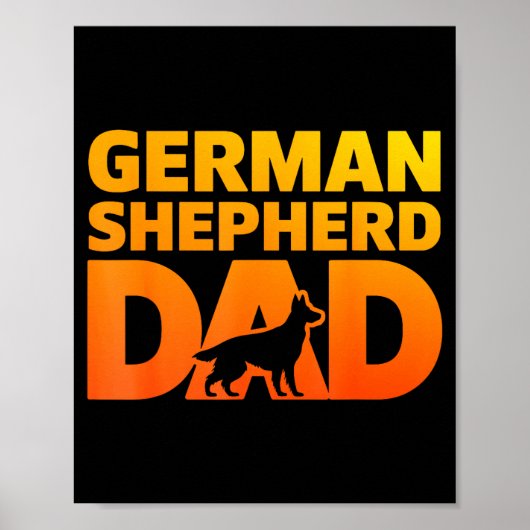 Cool German Shepherd Design For Men Boys Dog Lover Poster (Voorkant)