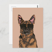 Cool German Shepherd for German Shepherd Lovers Briefkaart (Voorkant / Achterkant)