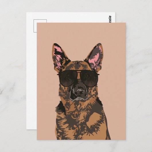 Cool German Shepherd for German Shepherd Lovers Briefkaart (Voorkant / Achterkant)