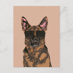 Cool German Shepherd for German Shepherd Lovers Briefkaart