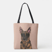 Cool German Shepherd for German Shepherd Lovers Tote Bag (Achterkant)