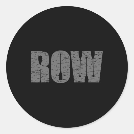 Cool Geschaafde Roei Rij Roeien Grappig Roeiers Ca Ronde Sticker (Voorkant)