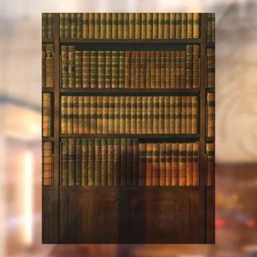Cool geschenk voor bibliothecaris raamsticker (Vel 2)